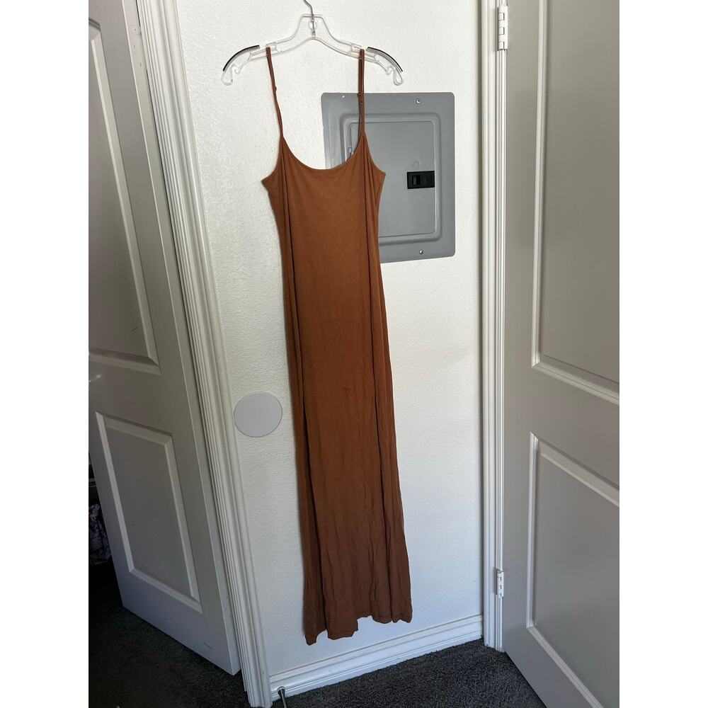 Skims Women’s Maxi Ribbed Dress in Tan